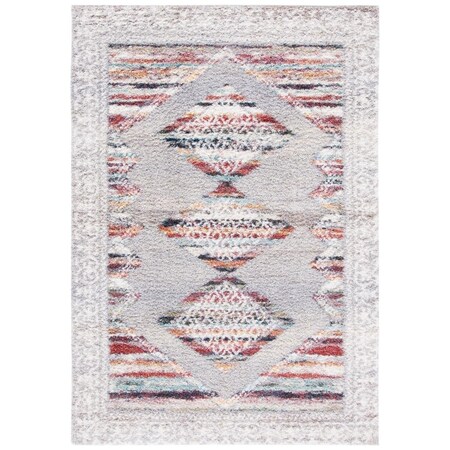 Safavieh 5 ft.-5 in. x 7 ft.-7 in. Calista Global Rectangle Rug, Grey & Ivory CAL136F-5